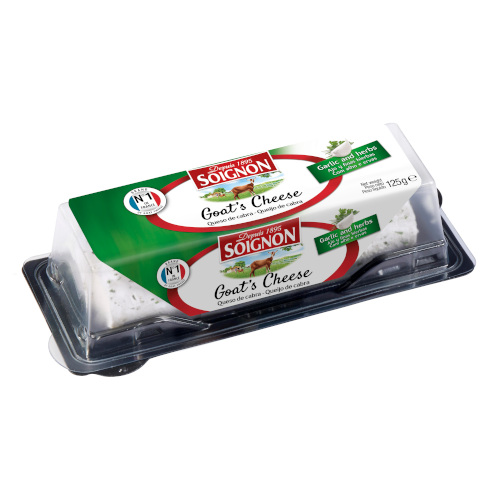 Soignon La Bûchette de Chèvre Ail et Fines Herbes 125g